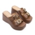 Tamanco Anabela Vizzano Feminino Mocca