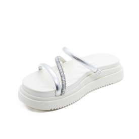 Tamanco Anabela Vizzano Feminino Prata
