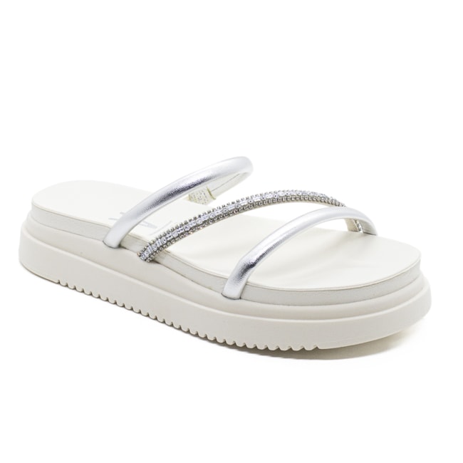 Tamanco Anabela Vizzano Feminino Prata