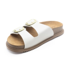 Tamanco Birken Tratorada Beira Rio Feminino Creme