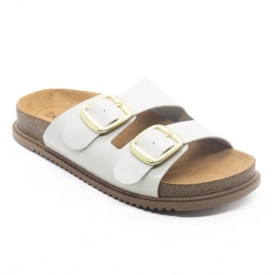Tamanco Birken Tratorada Beira Rio Feminino Creme