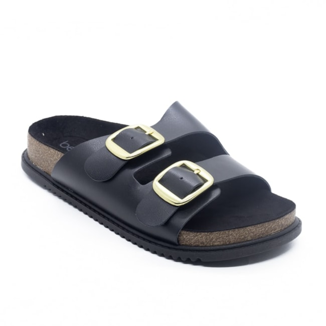 Tamanco Birken Tratorada Beira Rio Feminino Preto