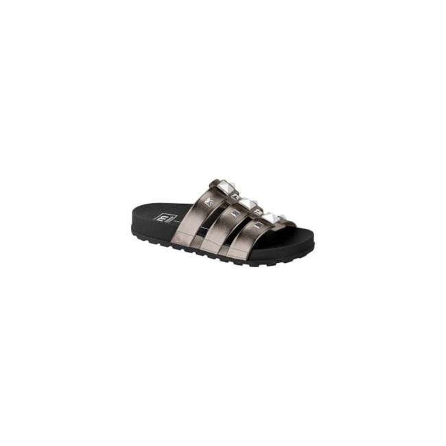 Tamanco Flat Baixa Moleca Feminino Grafite