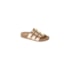 Tamanco Flat Baixa Moleca Feminino Ouro Rosado