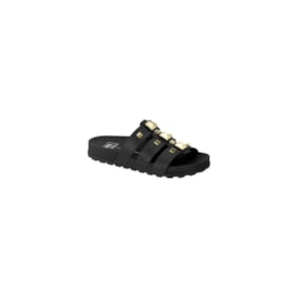 Tamanco Flat Baixa Moleca Feminino Preto