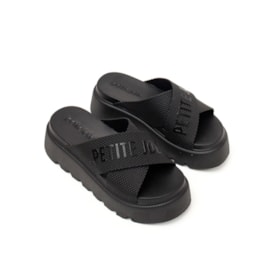 Tamanco Flat Média Petite Jolie Feminino Preto