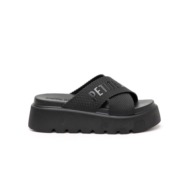 Tamanco Flat Média Petite Jolie Feminino Preto