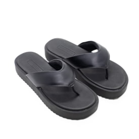 Tamanco Flat Médio Moleca Feminino Preto