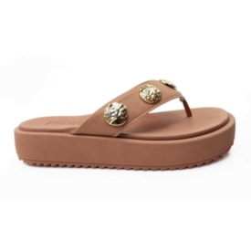 Tamanco Flat Moleca Feminino Nude