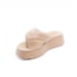 Tamanco Flat Plataforma Moleca Feminino Nude