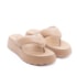 Tamanco Flat Plataforma Moleca Feminino Nude