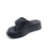 Tamanco Flat Plataforma Moleca Feminino Preto