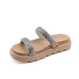 Tamanco Flat Rasteira Vizzano Feminino Nude