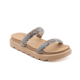 Tamanco Flat Rasteira Vizzano Feminino Nude