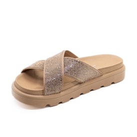 Tamanco Flat Rasteira Vizzano Feminino Nude
