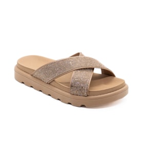 Tamanco Flat Rasteira Vizzano Feminino Nude