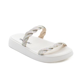 Tamanco Flat Rasteiro Moleca Feminino Dourado Tamanco Flat Rasteiro Moleca Feminino Dourado