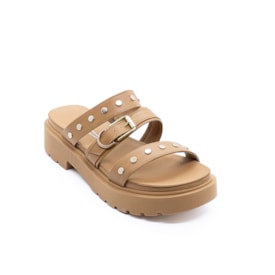 Tamanco Flat Vizzano Feminino Camel