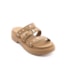 Tamanco Flat Vizzano Feminino Camel
