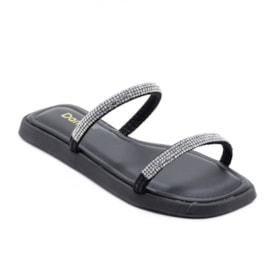 Tamanco Flatform Baixa Danny Feminino Preto