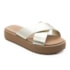 Tamanco Flatform Medio Moleca Feminino Dourado