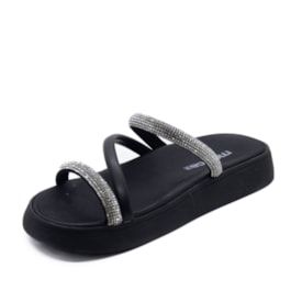 Tamanco Flatform Papete Moleca Feminino Cristal