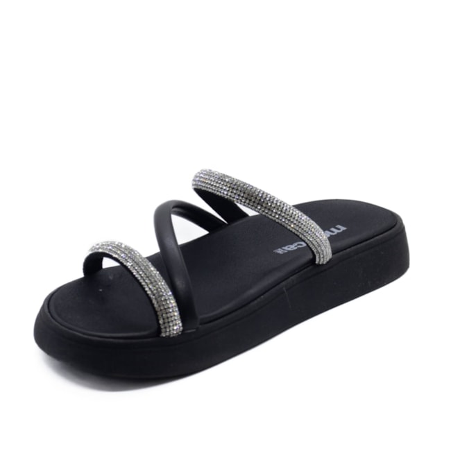 Tamanco Flatform Papete Moleca Feminino Cristal