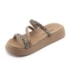 Tamanco Flatform Papete Moleca Feminino Cristal