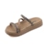 Tamanco Flatform Papete Moleca Feminino Multi Camel