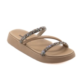 Tamanco Flatform Papete Moleca Feminino Multi Camel
