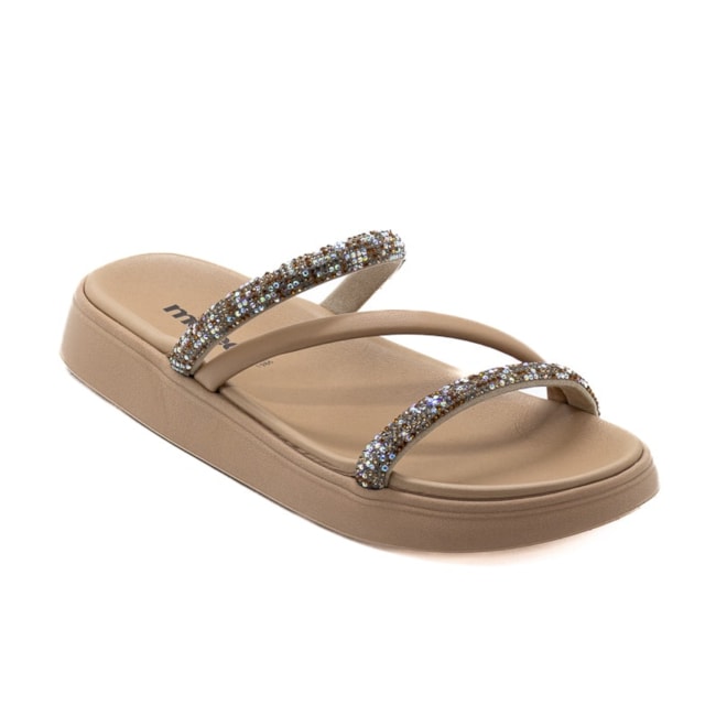 Tamanco Flatform Papete Moleca Feminino Multi Camel