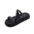 Tamanco Flatform Papete Moleca Feminino Multi Preto