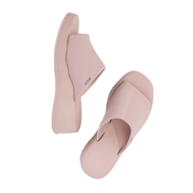 Tamanco Flatform Zaxy Feminino Nude Claro