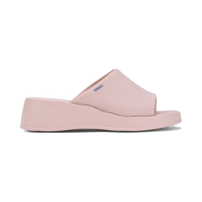 Tamanco Flatform Zaxy Feminino Nude Claro