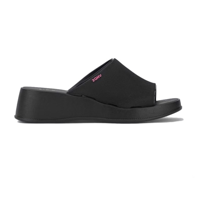 Tamanco Flatform Zaxy Feminino Preto