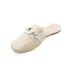 Tamanco Mulle Salto Baixo Feminino Naturallis Off White e Bege