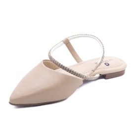 Tamanco Mulle Salto Baixo Lu Rezende Feminino Nude