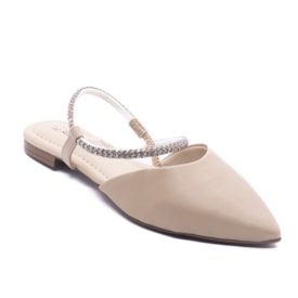 Tamanco Mulle Salto Baixo Lu Rezende Feminino Nude