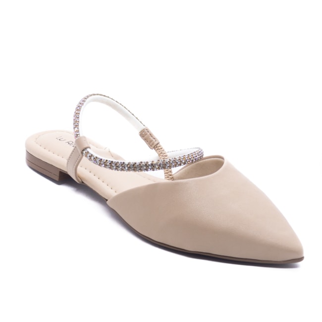 Tamanco Mulle Salto Baixo Lu Rezende Feminino Nude