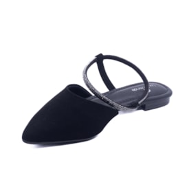 Tamanco Mulle Salto Baixo Lu Rezende Feminino Preto