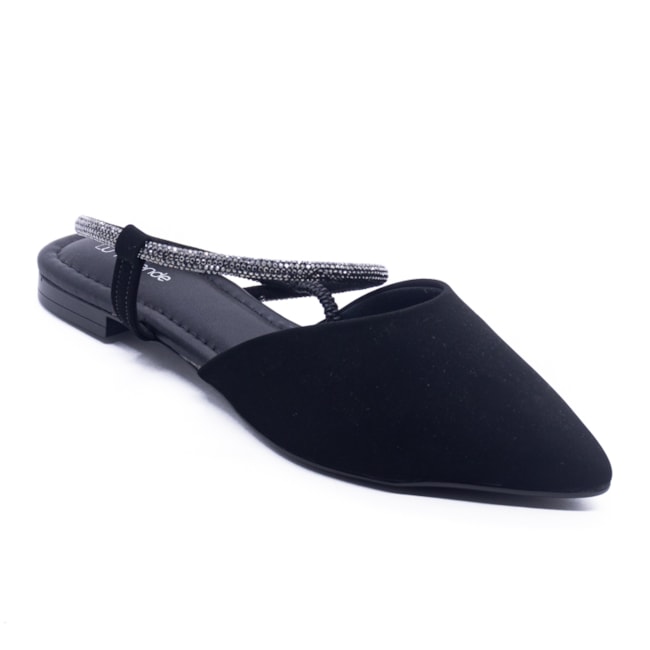 Tamanco Mulle Salto Baixo Lu Rezende Feminino Preto