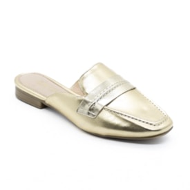 Tamanco Mulle Salto Baixo Sua Cia Feminino Ouro Light