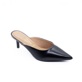 Tamanco Mulle Salto Baixo Vizzano Feminino Preto