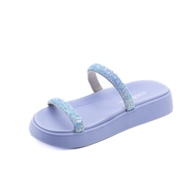 Tamanco Papete Moleca Feminino Multi Azul