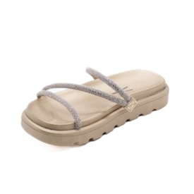 Tamanco Papete Vizzano Feminino Ouro Rosado