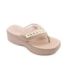 Tamanco Plataforma Moleca Feminino Nude