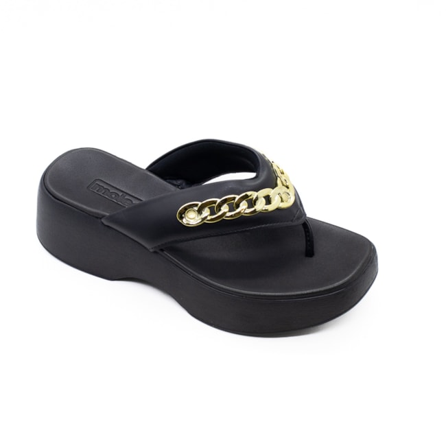 Tamanco Plataforma Moleca Feminino Preto