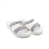 Tamanco Plataforma Moleca Flat Feminino Cristal Silver