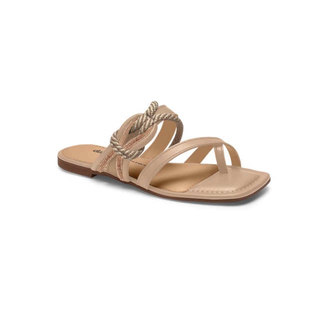 Tamanco Rasteira Dakota Feminino Capuccino