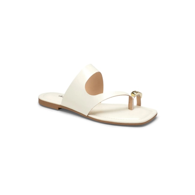 Tamanco Rasteira Dakota Feminino Cream